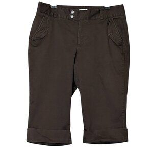 Dockers Women's Ideal Fit Brown Size 12 Capri Pants